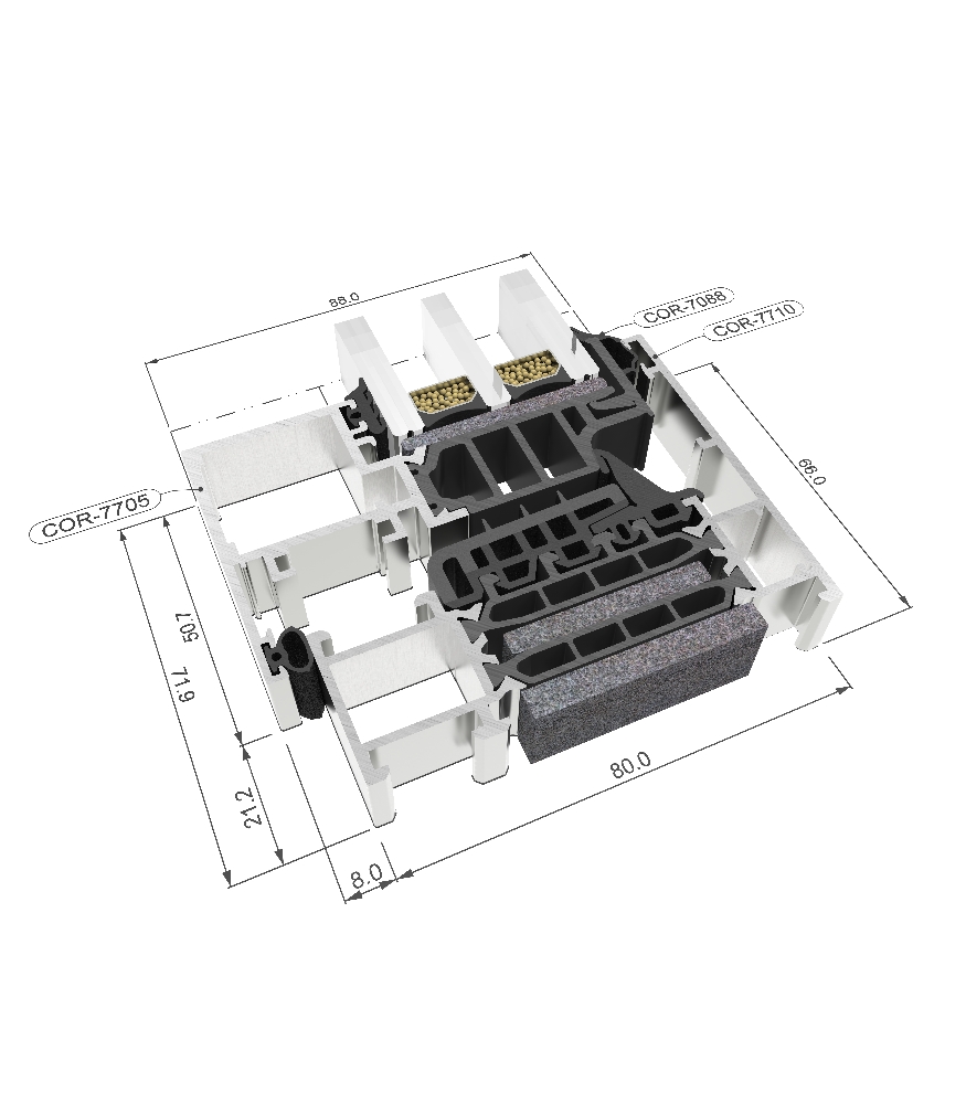 COR 80 Hidden Sash TB